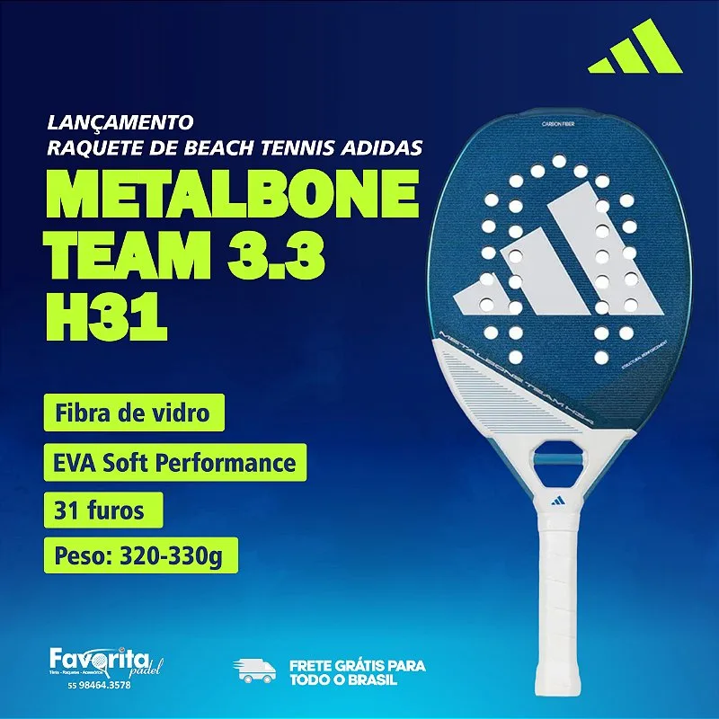 Raquete Adidas Metalbone Team 3.3 H31