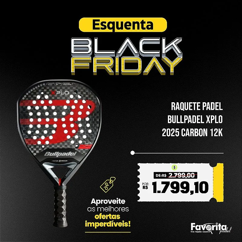 Raquete Bullpadel Xplo Carbon 12k