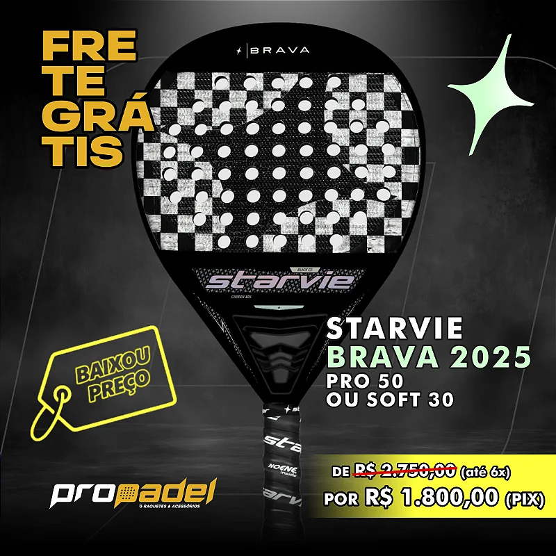 Raquete StarVie Brava PRO 50 OU Soft 30