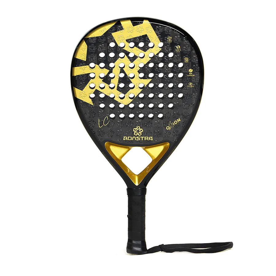 Raquete Adastra Orion 1.0 Lucas Cunha Carbono 18k Preta