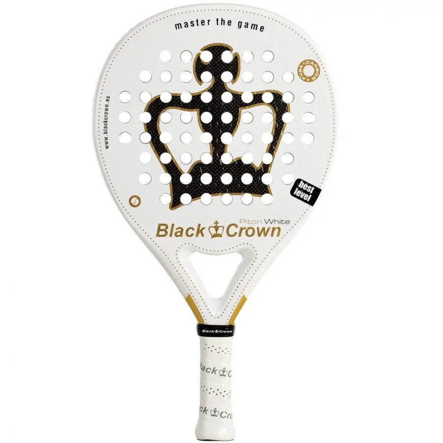 Raquete Black Crown Piton Blanco