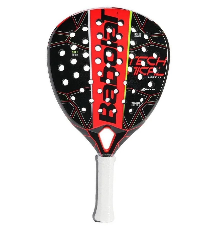Raquete Babolat Techinical Vertuo Preta Vermelha e Amarela